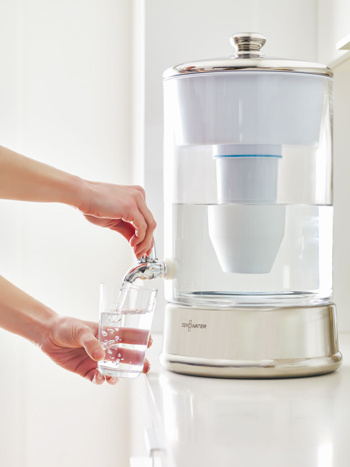 ZeroWater 40cup Glass Dispenser - Zero Water FIlters